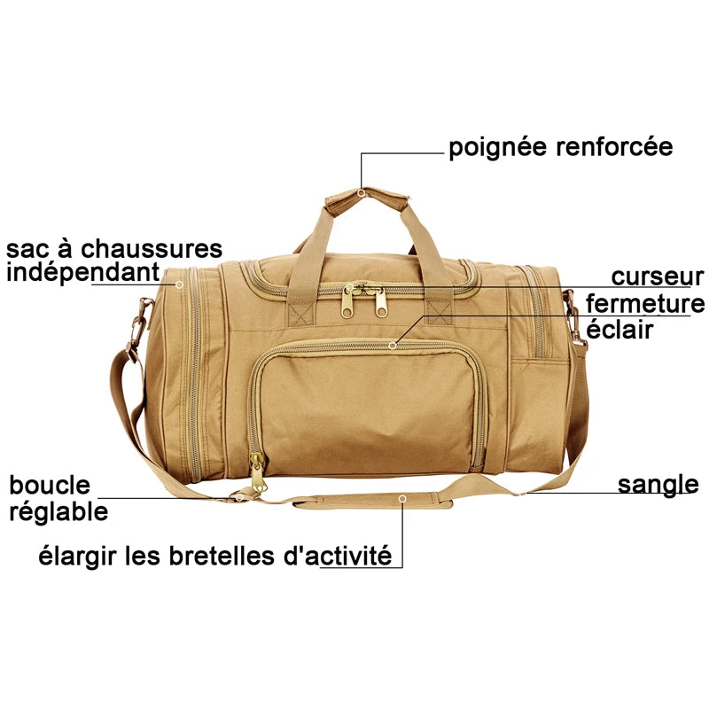 Waterproof Camo Fitness Bag