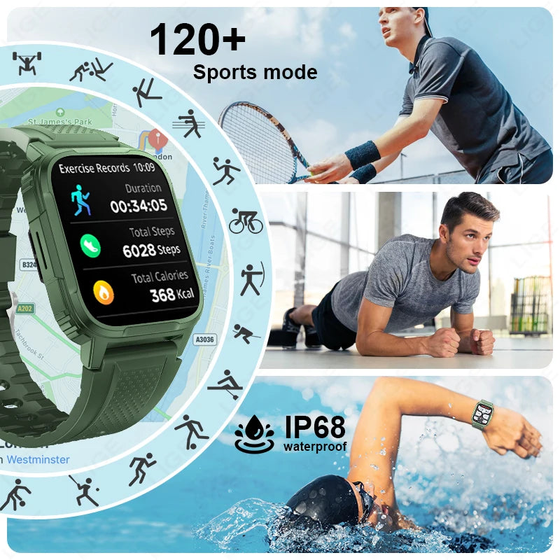 Outdoor Men’s Smartwatch with Health Monitor