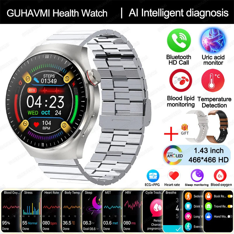Blood Pressure Monitoring Bluetooth Smart Watch