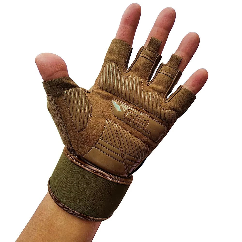 Slip Resistance Tactical Weightlifting Gloves
