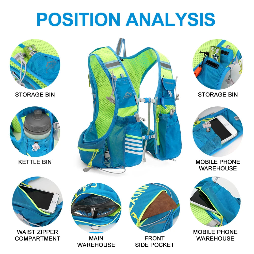 Lightweight Hydration Pack for Sports & Travel