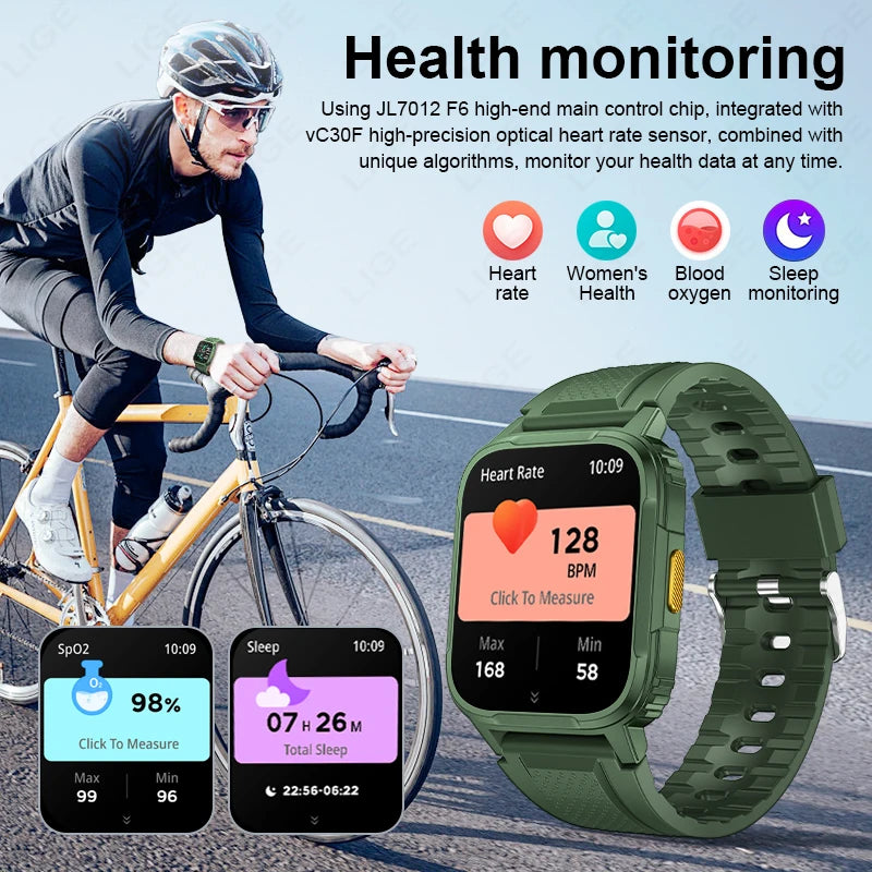 Outdoor Men’s Smartwatch with Health Monitor
