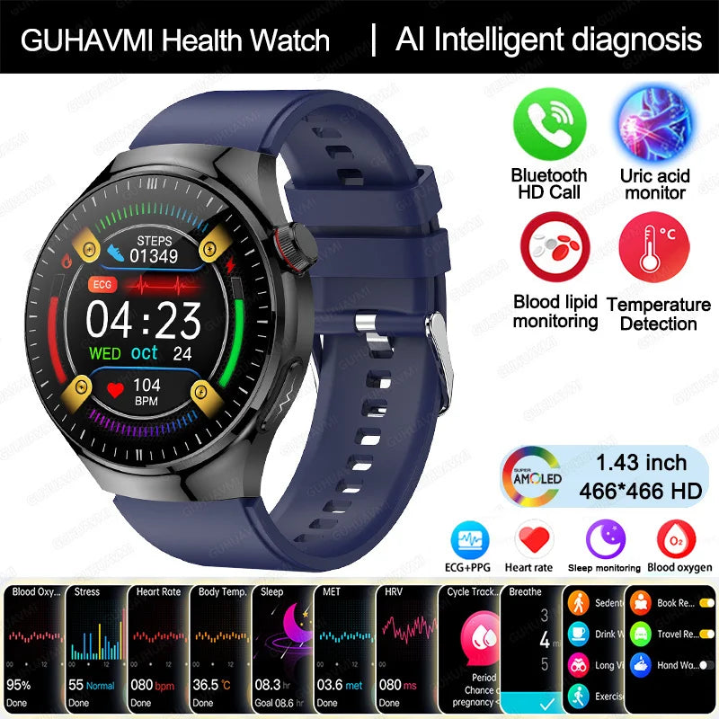 Blood Pressure Monitoring Bluetooth Smart Watch