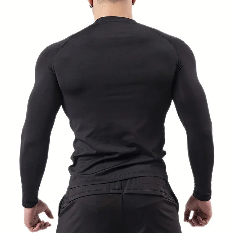 Quick Dry Breathable Casual Compression Shirt