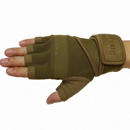 Slip Resistance Tactical Weightlifting Gloves