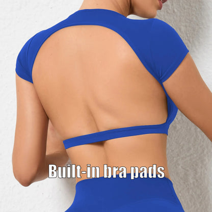 Open Back Sports Workout Top