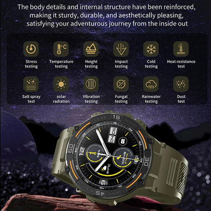 Outdoor Smart Watch Men With Flashlight